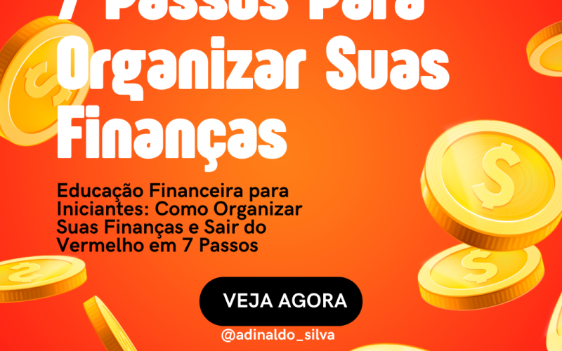 Educação Financeira para Iniciantes: Como Organizar Suas Finanças e Sair do Vermelho em 7 Passos